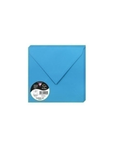 SOBRE CLAIREFONTAINE POLLEN 165x165 120g AZUL TURQUESA PAQUETE DE 20