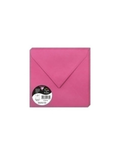 SOBRE CLAIREFONTAINE POLLEN 165x165 120g FUCSIA PAQUETE DE 20