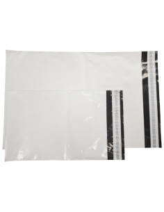 BOLSA COURIER PLASTICO 70 RECICLADO SIN IMPRIMIR 450x600 mm PAQUETE de 100