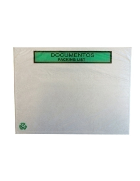 SOBRES ADHESIVOS PACKING-LIST 100 PAPEL RECICLADO 240x130 ext IMPRESOS CAJA de 1000