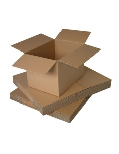 CAJA DE EMBALAR OLEF ITVA AJUSTABLE L 557 x An 402 x Al 437mm CON 3 HENDIDOS KRAFT