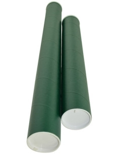 PORTAPLANOS para ENVIO CG TUBO CARTON VERDE 70x65 cm