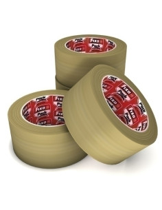 CINTA de EMBALAJE FIXO PACK PP HOTMELT rollo 66x48 TRANSPARENTE