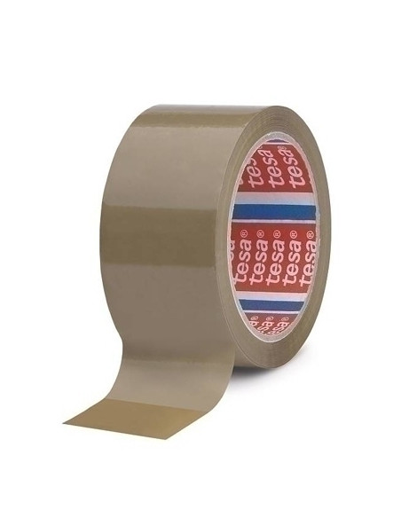 CINTA de EMBALAJE TESA PP rollo 132x50 TESAPACK MARRON