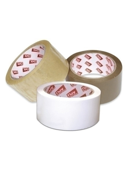 CINTA de EMBALAJE APLI PP rollo 66x48 MARRON adhsolvente