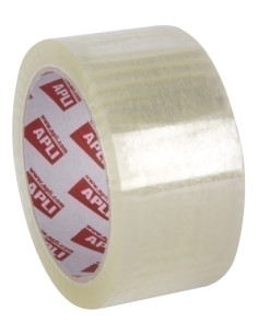 CINTA de EMBALAJE APLI PP rollo 66x48 TRANSPARENTE adhsolvente