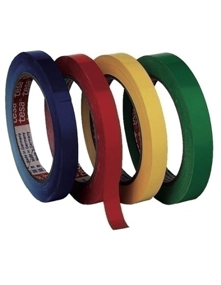 CINTA para CERRAR BOLSAS TESA PVC rollo 66x9 AZUL