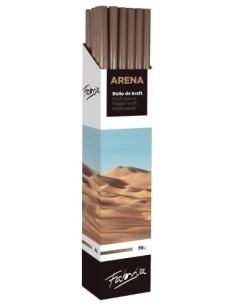 PAPEL de EMBALAR KRAFT ROLLO FABRISA 1x3 MARRON EXPOSITOR DE 30