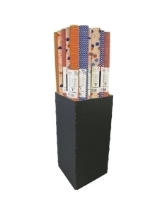 PAPEL de REGALO ROLLO CLAIREFONTAINE 07x2 m CAJA de 60 KRAFT TODO AÑO ADVENTURA