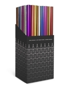 PAPEL de REGALO ROLLO TV 07x15 m CAJA de 60 GOFRADO LISO