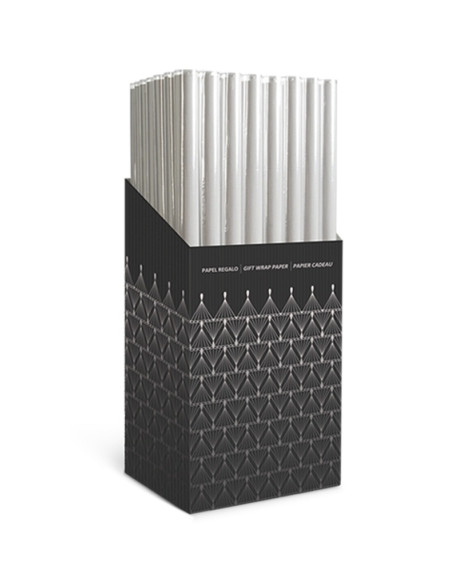 PAPEL de REGALO ROLLO TV 07x15 m CAJA de 60 PP TRANSPARENTE ANONIMO
