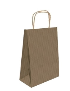 BOLSA de PAPEL ANDINA KRAFT LISO 27x37x12 cm CRUDONATURAL PAQUETE de 50