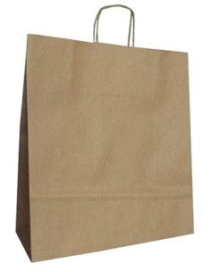 BOLSA de PAPEL ANDINA KRAFT LISO 32x40x14 cm CRUDONATURAL PAQUETE de 50