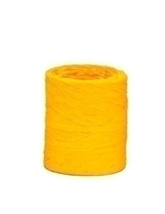 RAFIA CINTA de 4 mm ROLLO de 200 m AMARILLO