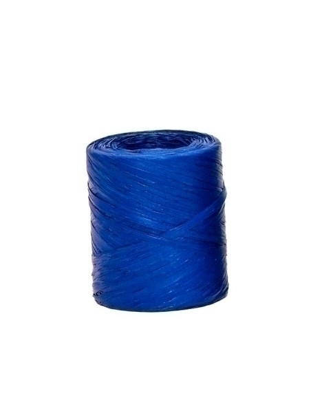 RAFIA CINTA de 4 mm ROLLO de 200 m AZUL