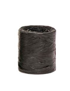 RAFIA CINTA de 4 mm ROLLO de 200 m NEGRO