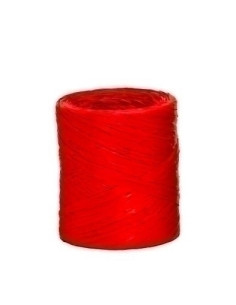 RAFIA CINTA de 4 mm ROLLO de 200 m ROJO