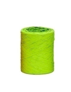 RAFIA CINTA de 4 mm ROLLO de 200 m VERDE