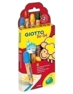 LAPICES de COLORES GIOTTO BEBE SUPER estuche de  6