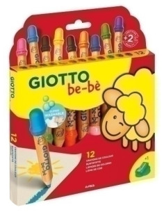 LAPICES de COLORES GIOTTO BEBE SUPER estuche de 12