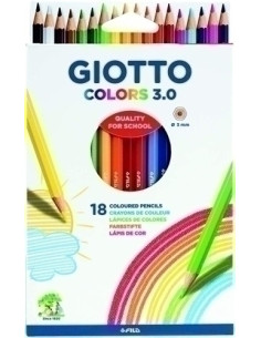 LAPICES GIOTTO COLORS 30 Estuche 18 unidades