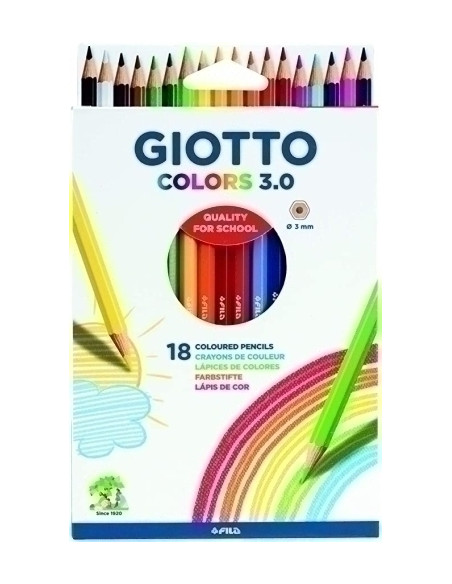 LAPICES GIOTTO COLORS 30 Estuche 18 unidades