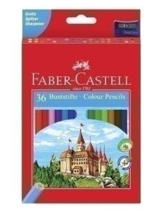 LAPICES de COLORES FABER-CASTELL  estuche de 36