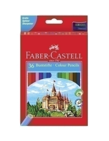 LAPICES de COLORES FABER-CASTELL  estuche de 36