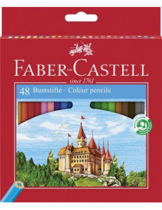 LAPICES de COLORES FABER-CASTELL  estuche de 48