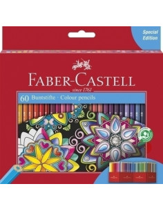 LAPICES de COLORES FABER-CASTELL ESTUCHE de 60