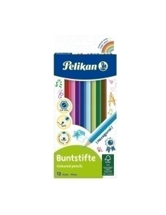 LAPICES de COLORES PELIKAN estuche de 12 BS12LN 724005
