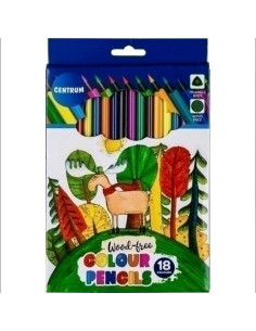 LAPICES de COLORES CENTRUM GIRAFFE TRIANGULARES ESTUCHE DE 18