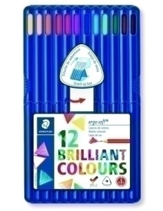 LAPICES de COLORES STAEDTLER 157 ERGOSOFT BOX de 12