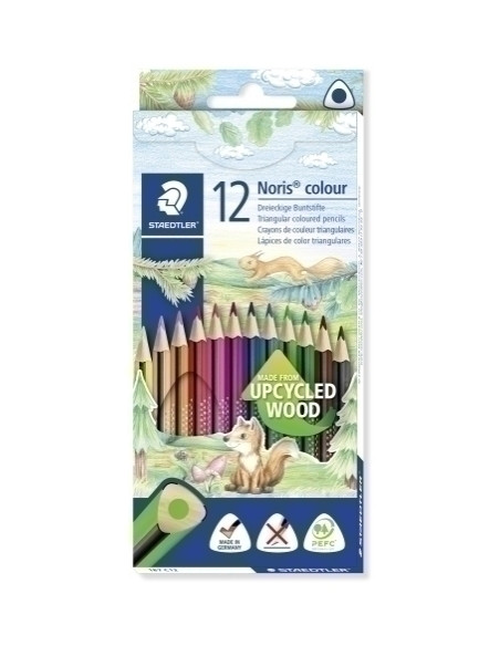 LAPICES de COLORES STAEDTLER 187 NORIS COLOUR WOPEX estuche de 12