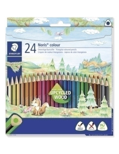 LAPICES de COLORES STAEDTLER 187 NORIS COLOUR WOPEX estuche de 24