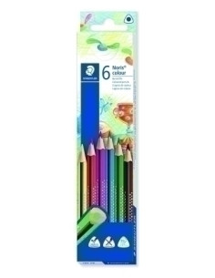 LAPICES de COLORES STAEDTLER 187 NORIS COLOUR WOPEX estuche de 6