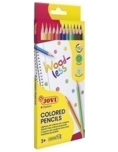 LAPICES de COLORES JOVI WOODLESS TRIANGULAR estuche de 12
