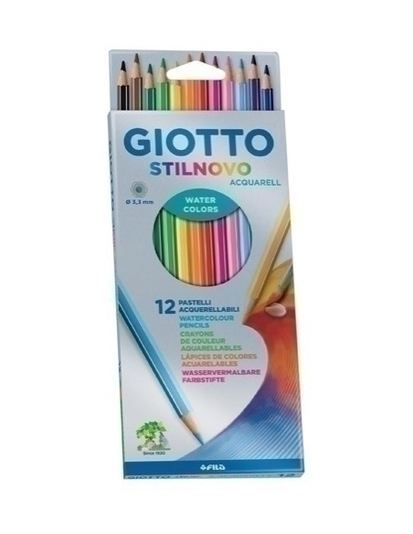LAPICES ACUARELABLES GIOTTO STILNOVO ACQUARELL estuche de 12