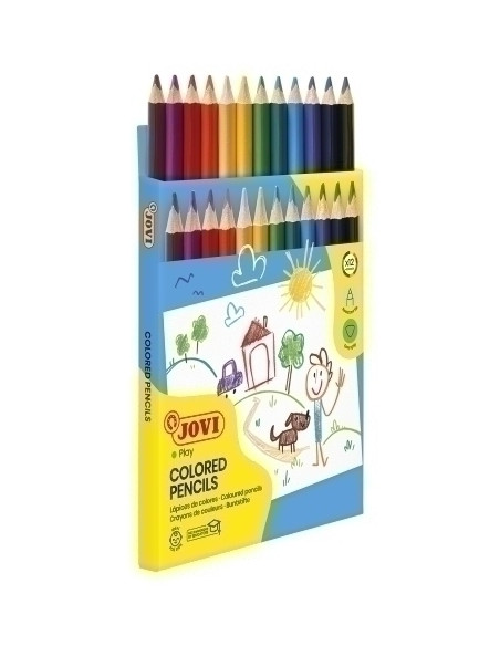 LAPICES de COLORES JOVI MAXI TRIANGULAR estuche de 12