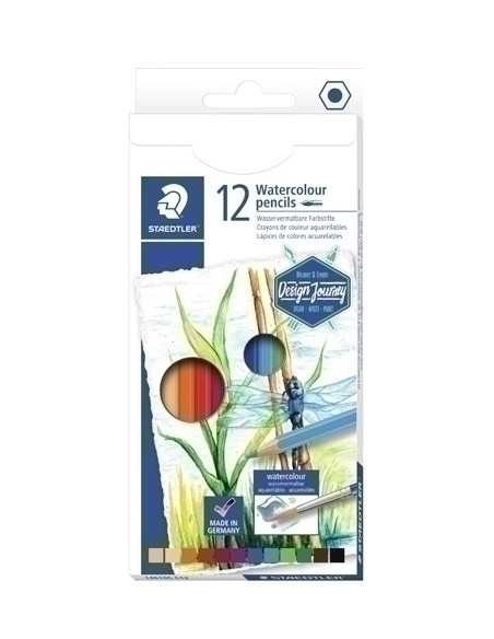 LAPICES ACUARELABLES STAEDTLER DESIGN JOURNEY 146 10C CAJA de 12