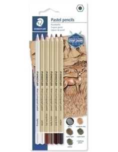 LAPICES STAEDTLER DESIGN JOURNEY 100P LUMOGRAPH PASTEL BLISTER de 6