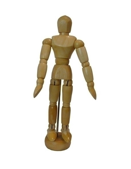 MANIQUI DE PINTURA TALENS MADERA MASCULINO 14 cm