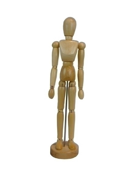 MANIQUI DE PINTURA TALENS MADERA MASCULINO 30 cm