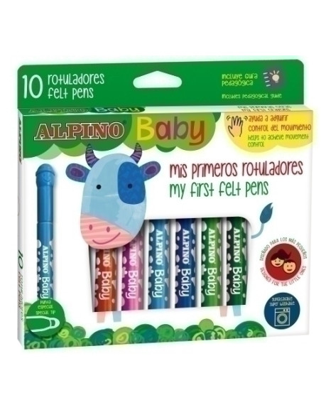 ROTULADOR FIBRA ALPINO BABY ESTUCHE de 10