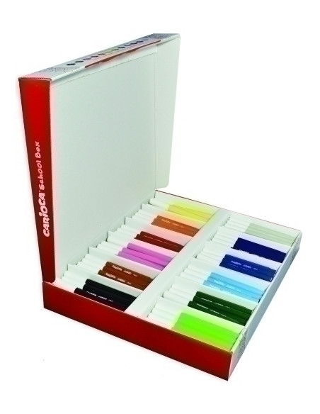 ROTULADOR FIBRA CARIOCA JUMBO CLASSBOX CAJA de 144