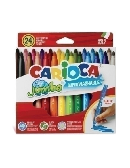 ROTULADOR FIBRA CARIOCA JUMBO ESTUCHE de 24