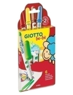 ROTULADOR FIBRA GIOTTO BEBE SUPER de  6
