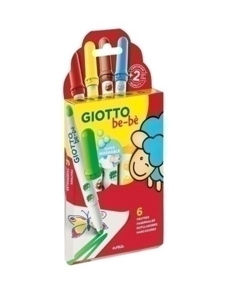 ROTULADOR FIBRA GIOTTO BEBE SUPER de  6