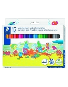 ROTULADOR FIBRA STAEDTLER  340 WATERCOLOUR ESTUCHE de 12