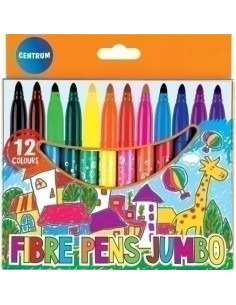 ROTULADOR FIBRA CENTRUM MAGIC JUMBO ESTUCHE de 12